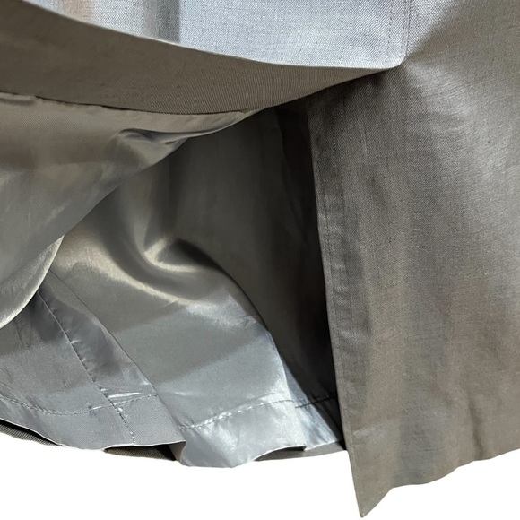 Christian Dior Vintage The Suit Gray Linen Rayon Blend Skirt Sz 10 - Picture 6 of 9